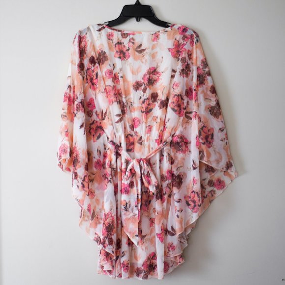 Charlotte Russe Pink Floral Dress M - Picture 2 of 7